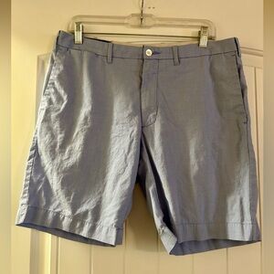 Men's Blue Gingham Polo Ralph Lauren Tailored Shorts. Slim Fit.